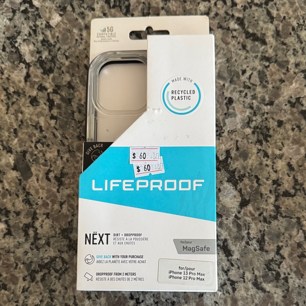 LifeProof NËXT Case for iPhone 12 / 13 Pro Max - Black and Clear